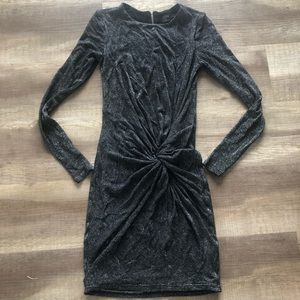 Ted Baker glitter long sleeve formal mini dress